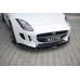 Накладка сплиттер на передний бампер Вар2 на Jaguar F-Type